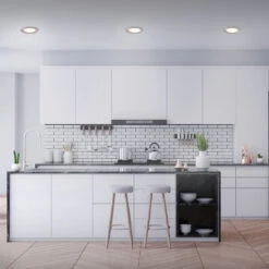 3er Set LED Einbauleuchte, Ø 12 Cm, 7 W, Matt-Nickel -Briloner Store 59e126d2d4fb8c41093ef07c4326800f