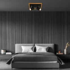 Briloner Frey Deckenstrahler, Schwenkbar, 2-flammig, Holz, Schwarz -Briloner Store 5a32f31279b9d0fe811853ac82b1f82f