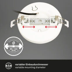 CTS Einbauleuchte, 14 Cm, 6W, 525lm, Weiß -Briloner Store 5e4470007dfcc7bdcb2cc5613b411c8d