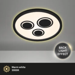 LED Panel, Ø 42,3 Cm, 3000 LUMEN, 22 WATT, Schwarz -Briloner Store 5ed783f28545c0352cb8a2a10d66ba92