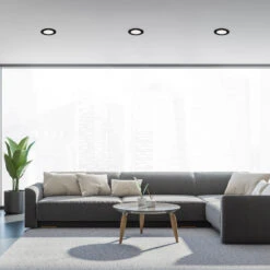 3er Set LED Einbauleuchte, Ø 12 Cm, 7 W, 600 Lm, Schwarz -Briloner Store 60444eeaeb5113359acf28b8744e5cff