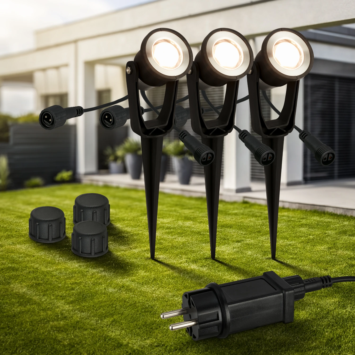 CONNECT TO SHINE Starterset Lilis Mit 3er Set LED Gartenstrahler, IP65 7 CONNECT TO SHINE Starterset Lilis Mit 3er Set LED Gartenstrahler, IP65 – Bild 7