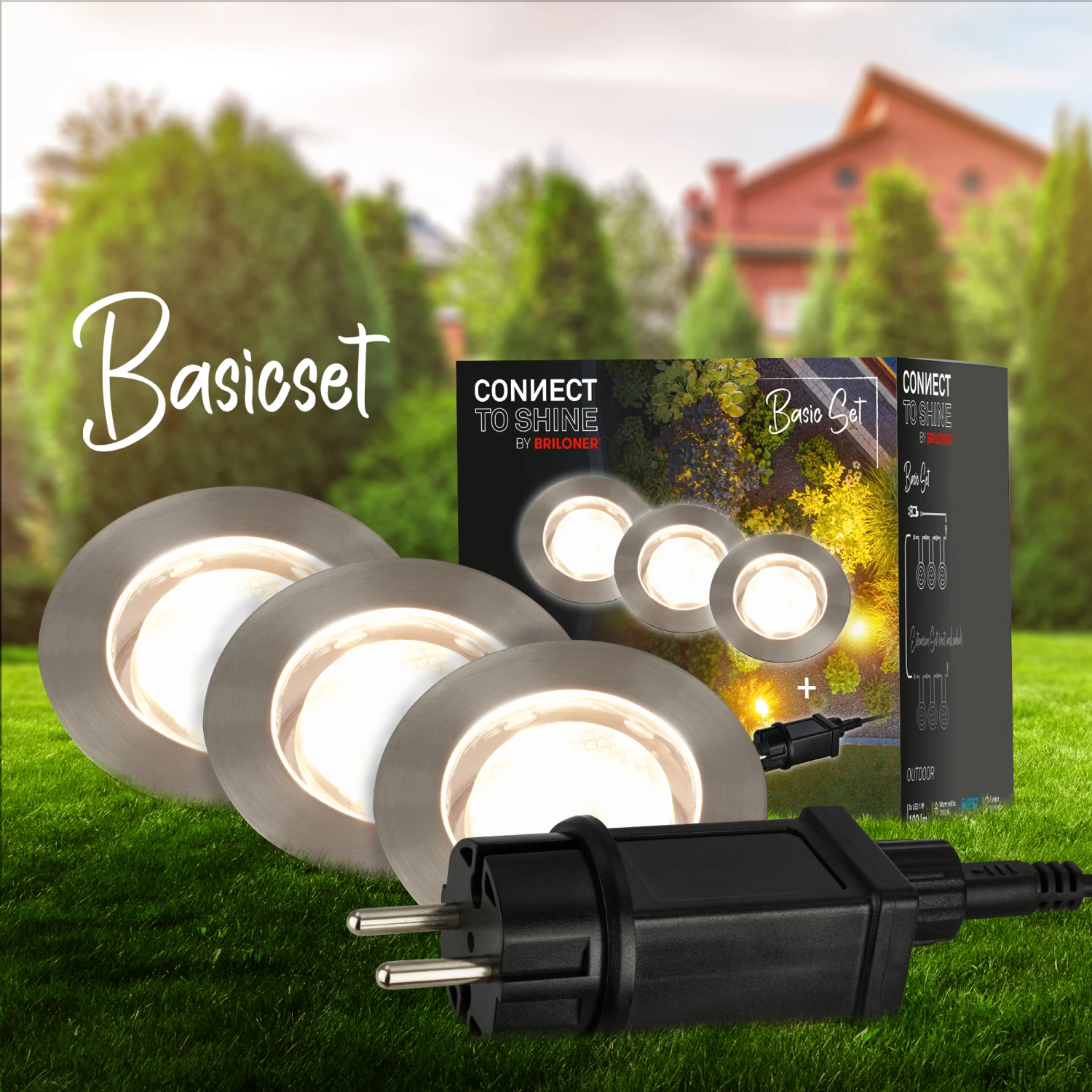 CONNECT TO SHINE Starterset Tilia Mit 3er Set LED Bodeneinbaustrahler, IP67 2 CONNECT TO SHINE Starterset Tilia Mit 3er Set LED Bodeneinbaustrahler, IP67 – Bild 2