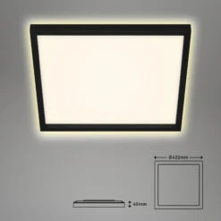 LED Panel, 42,2 Cm, 3000 LUMEN, 22 WATT, Schwarz -Briloner Store 6162b100fe200f00ec6ef584c747ad5d