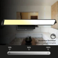 LED Wandleuchte, Mit CCT LED Panel, Dimmbar 52,5 Cm, 15 W, Schwarz -Briloner Store 6263e92b5fa5bb5162e7bfafce0ffd31