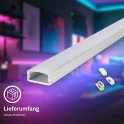 Pimp Your Stripe LED Strip 2m, Smart RGBW + Alu-Profil Silber -Briloner Store 65671ebe4954f3ca3193d8564a856591