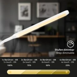 LED Tischleuchte, 37 Cm, Memory, 6W, 600lm Weiß -Briloner Store 657b0321e291a0255f9b71dd6c838f3b