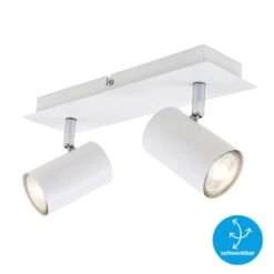Briloner Run Deckenstrahler, Schwenkbar, 2-flammig, GU10 Fassung, Weiß -Briloner Store 67f9450e07bd28c973b50aa7415ed901