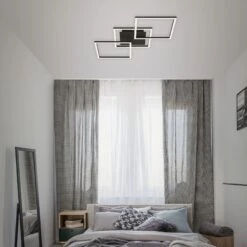 LED Deckenleuchte, 76,3 Cm, 30 W, Schwarz -Briloner Store 6b2df2683c129a471f7ae886f5a09047