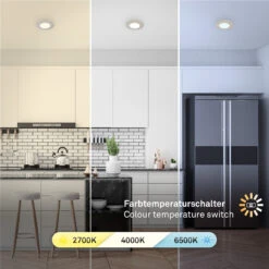 3er Set CTS Einbauleuchte, 9 Cm, 4,9W, 580lm Matt-nickel 13 3er Set CTS Einbauleuchte, 9 Cm, 4,9W, 580lm Matt-nickel -Briloner Store 6b80f50109caa3f352f20fdbd8cba139