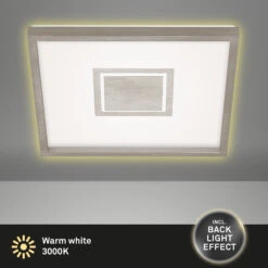 LED Panel, 42,3 Cm, 3000 LUMEN, 22 WATT, Matt-Nickel -Briloner Store 6fb79e0e8311352af95f1520441d895b