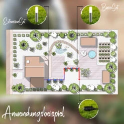 CONNECT TO SHINE Starterset Junca Mit 3er Set LED Wegeleuchten, IP44 -Briloner Store 70c5c3cad636f774efb8f1decb169b9c