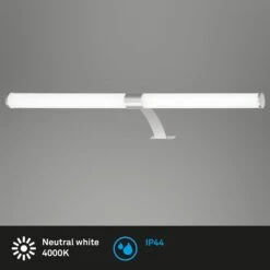 LED Spiegelleuchte 60 Cm 8 Watt 1040lm Chrom -Briloner Store 72cc284823e137012efb0206c75339c5