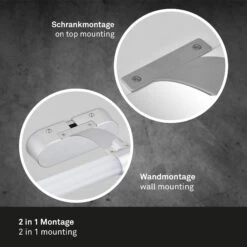 LED Spiegelleuchte 60 Cm 8 Watt 1040lm Chrom -Briloner Store 76aa665871825d8eceba71ca3d442134