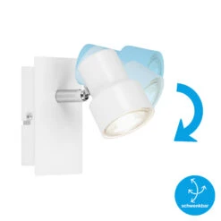 Briloner Rock LED Wandleuchte, Schwenkbar, Warmweißes Licht, Weiß -Briloner Store 7a715da308b57a1df5c63dc570976ef1