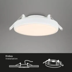 LED Einbauleuchte, Ø 10 Cm, 6 W, 700 Lm, Weiß -Briloner Store 7a73d5f44e8dd88638433227578dd8bd