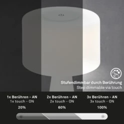 LED Akku-Tischleuchte 35 Cm 4 Watt 300lm Weiß 10 LED Akku-Tischleuchte 35 Cm 4 Watt 300lm Weiß -Briloner Store 7a99287d6271222fc28e86d6f2f6d46a