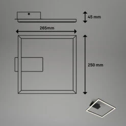LED Deckenleuchte, 26,5 Cm, 14W, 400lm, Schwarz -Briloner Store 7b3122c5f03b5e2342b370c1e9ee6a0f