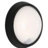 SENSOR LED Außenleuchte, Ø 17 Cm, 12 W, Schwarz