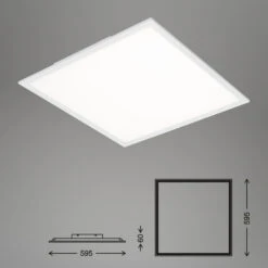 Briloner Simple LED Deckenleuchte, LED Panel Flach, Eckig, 59,5x59,5 Cm, Weiß 11 Briloner Simple LED Deckenleuchte, LED Panel Flach, Eckig, 59,5x59,5 Cm, Weiß -Briloner Store 7dadd851b73e95d6e03e3ab0d6113c10