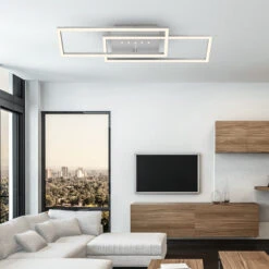 LED Deckenleuchte, 56 Cm, Memory, 30W, 2850lm, Aluminium -Briloner Store 7e16b59495412482fc71392982989c0c