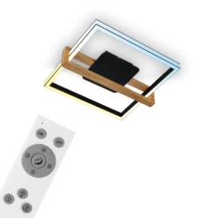 CCT Deckenleuchte, 49 Cm, 40W, 4000lm, Schwarz