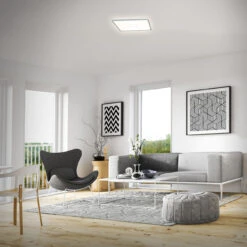 Slim LED Panel, 42 Cm, 3000 LUMEN, 22 WATT, Silber -Briloner Store 83c03f6a986d202c8ecb9416a96314ab