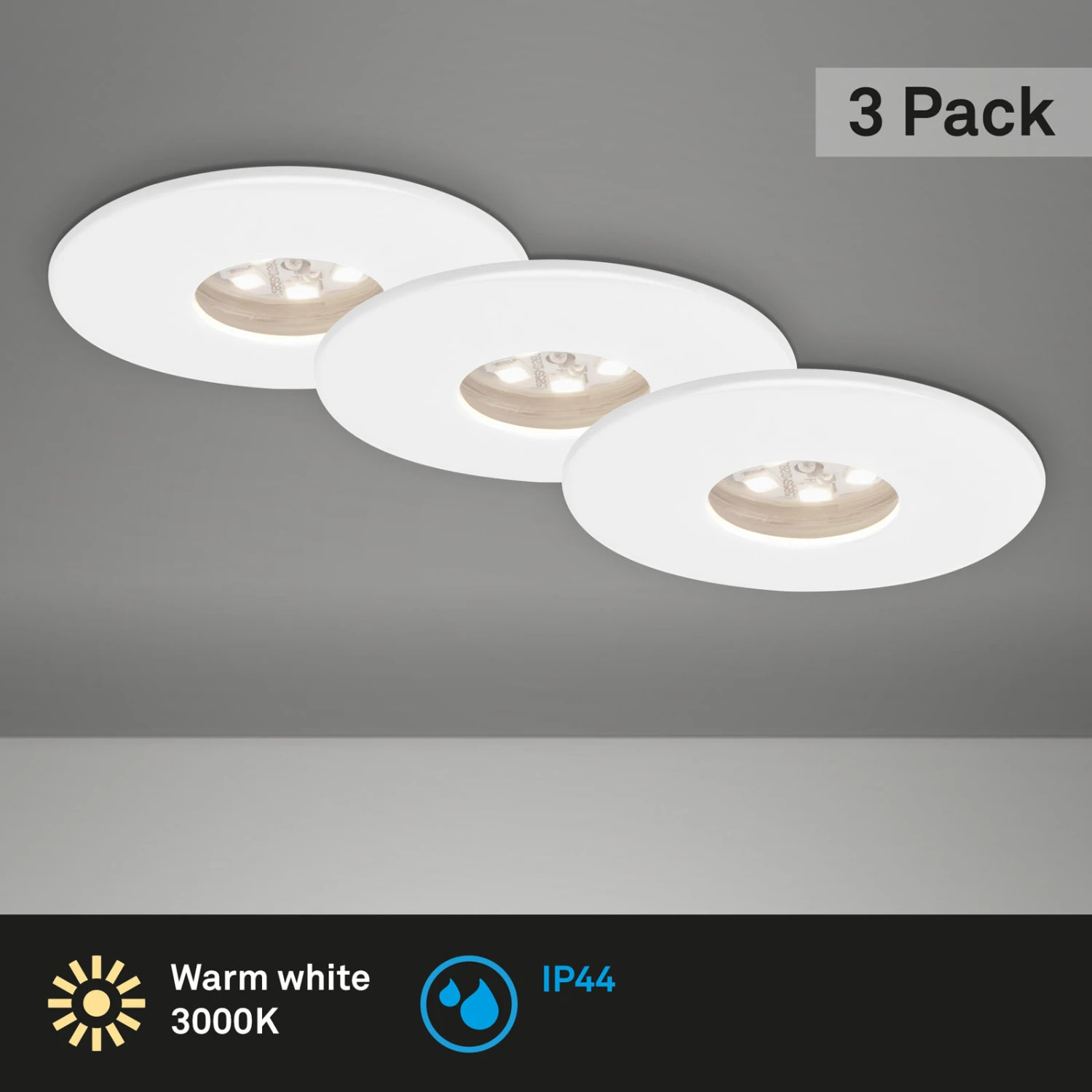 3er Set LED Einbauleuchte, Ø 4,5 , 1,8 W, Weiß 3 3er Set LED Einbauleuchte, Ø 4,5 , 1,8 W, Weiß – Bild 3