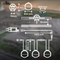 CONNECT TO SHINE Starterset Teak Mit 3er Set LED Bodeneinbaustrahler, IP65 -Briloner Store 85ecd4d92ba7a43d88c25a1d7bae2893