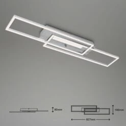 LED Deckenleuchte, 82,7 Cm, 40 W, 4400 Lm, Aluminium -Briloner Store 87f7778f51306cb7e5c0ab16a2e62f9e