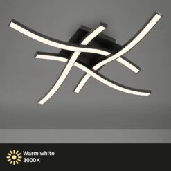 LED Wand- Und Deckenleuchte, 47,5 Cm, LED-Platine, 14,4 W, 350 Lm, Schwarz -Briloner Store 8a1c0ff948225bc77ac6512dfaffc5bb