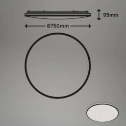 CCT LED Deckenleuchte Mit Sternendekor,schwarz,LED -Briloner Store 8cb8b07a4fc65dbd25c5fc497fea14cb