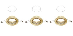 Briloner Store 49 3er Set Einbauleuchte, Ø 8,6 Cm, Gold