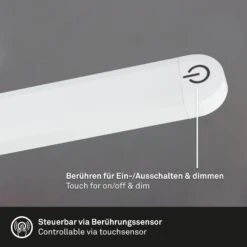 LED Stehleuchte, 126,5 Cm, 6W, 600lm, Weiß 9 LED Stehleuchte, 126,5 Cm, 6W, 600lm, Weiß -Briloner Store 90b53701195dbc25596371b66f3f40c4