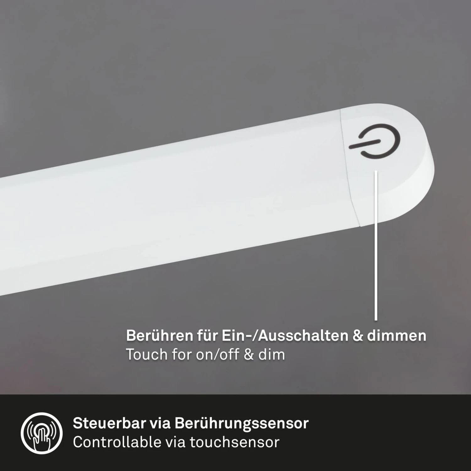 LED Stehleuchte, 126,5 Cm, 6W, 600lm, Weiß 3 LED Stehleuchte, 126,5 Cm, 6W, 600lm, Weiß – Bild 3