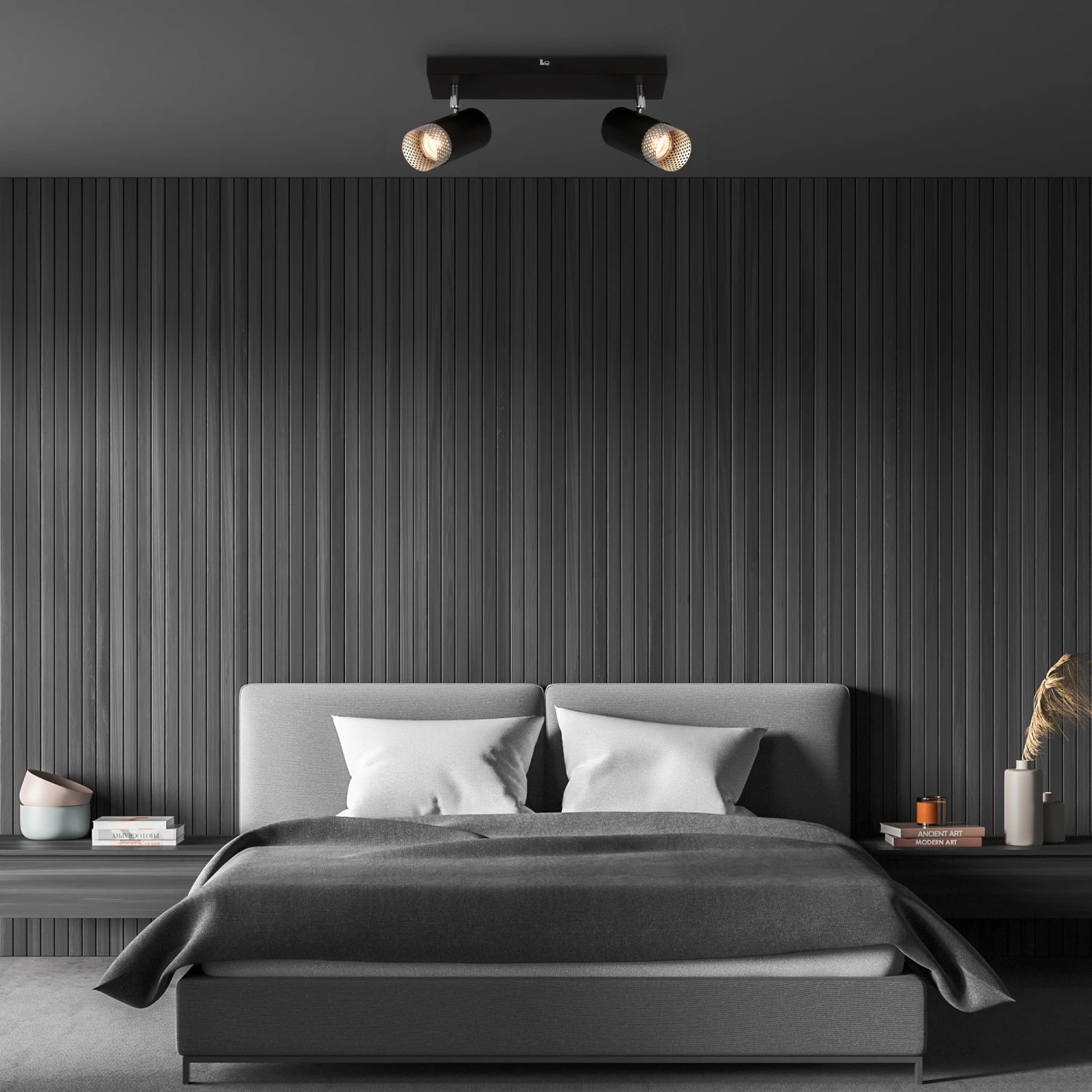 Briloner Plek Wandleuchte, Schwenkbar, Drahtapplikation, 2-flammig 3 Briloner Plek Wandleuchte, Schwenkbar, Drahtapplikation, 2-flammig – Bild 3