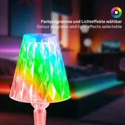 LED Akku-Tischleuchte, 25,5 Cm, 2,3W, 65lm Transparent -Briloner Store a02f84993091179dab5f5e2d956797d1