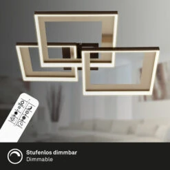 CCT LED Deckenleuchte, 75,2 Cm, 40 W, 5100 Lm, Gold-Braun -Briloner Store a286fff9d334624fe56c4e279e5988e7