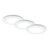 CCT LED Einbauleuchten-Set, Ø9,2 Cm, 3x LED, 4,8 W, 450 Lm, Weiß