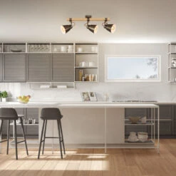 Briloner Talle Deckenstrahler, Schwenkbar, Holz, 2-flammig, 3-flammig -Briloner Store a5d030cebe8a87d89528084b2a62d071