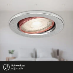 3er LED Einbauleuchte, Ø 8,6 Cm, 5 W, Alu -Briloner Store aaf96503280fe6b78ac98827ddc5960b