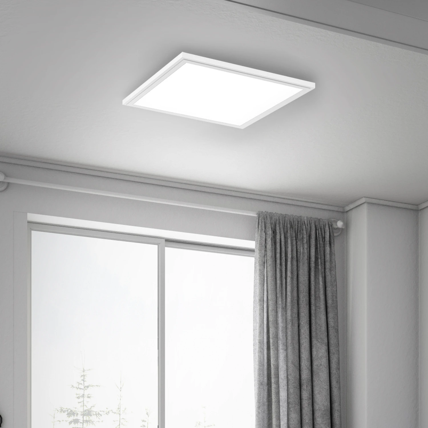 Briloner Simple LED Deckenleuchte, LED Panel Flach, Eckig, 29,5x29,5 Cm, Weiß 2 Briloner Simple LED Deckenleuchte, LED Panel Flach, Eckig, 29,5x29,5 Cm, Weiß – Bild 2