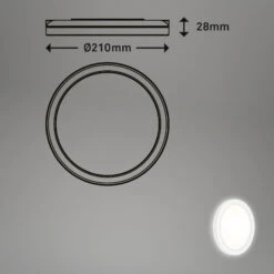 LED Außenleuchte Ø 21 Cm 8W 1200lm Weiß -Briloner Store aussenleuchte wandleuchte weiss masszeichnung f20a8e1d58e13f47adac4b9872a7fc9d