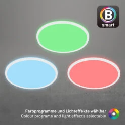 B Smart RGB/W-LED Panel, Ø 42 Cm, LED-Platine, 22 W, 2700 Lm, Weiß -Briloner Store b smart rgb w led panel weiss b63ae37c49a909b0f94c591117778b41