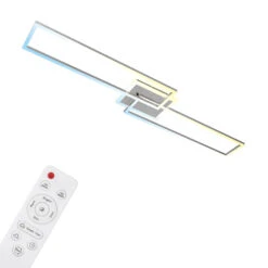 CCT LED Deckenleuchte, 110 Cm, 40 W, 5200 Lm, Aluminium