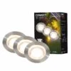 CONNECT TO SHINE Erweiterungsset Kebony Mit 3er Set LED Bodeneinbaustrahler, IP67