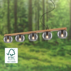 Pendelleuchte, 120 Cm, 5x E14, Max. 10W, Smoke-holz 9 Pendelleuchte, 120 Cm, 5x E14, Max. 10W, Smoke-holz -Briloner Store b3c46c5778974e8da88cbbc44232ed74
