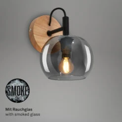 Wandleuchte, 21 Cm, 1x E14, Max. 10W, Holzfarben -Briloner Store b4fefbb4ffe9819e5dd8db665d7af22c