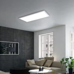 Briloner Simple LED Deckenleuchte, LED Panel Flach, Eckig, 59,5x29,5 Cm, Weiß -Briloner Store b5c66a93f54981f2879a73ef93326b0c