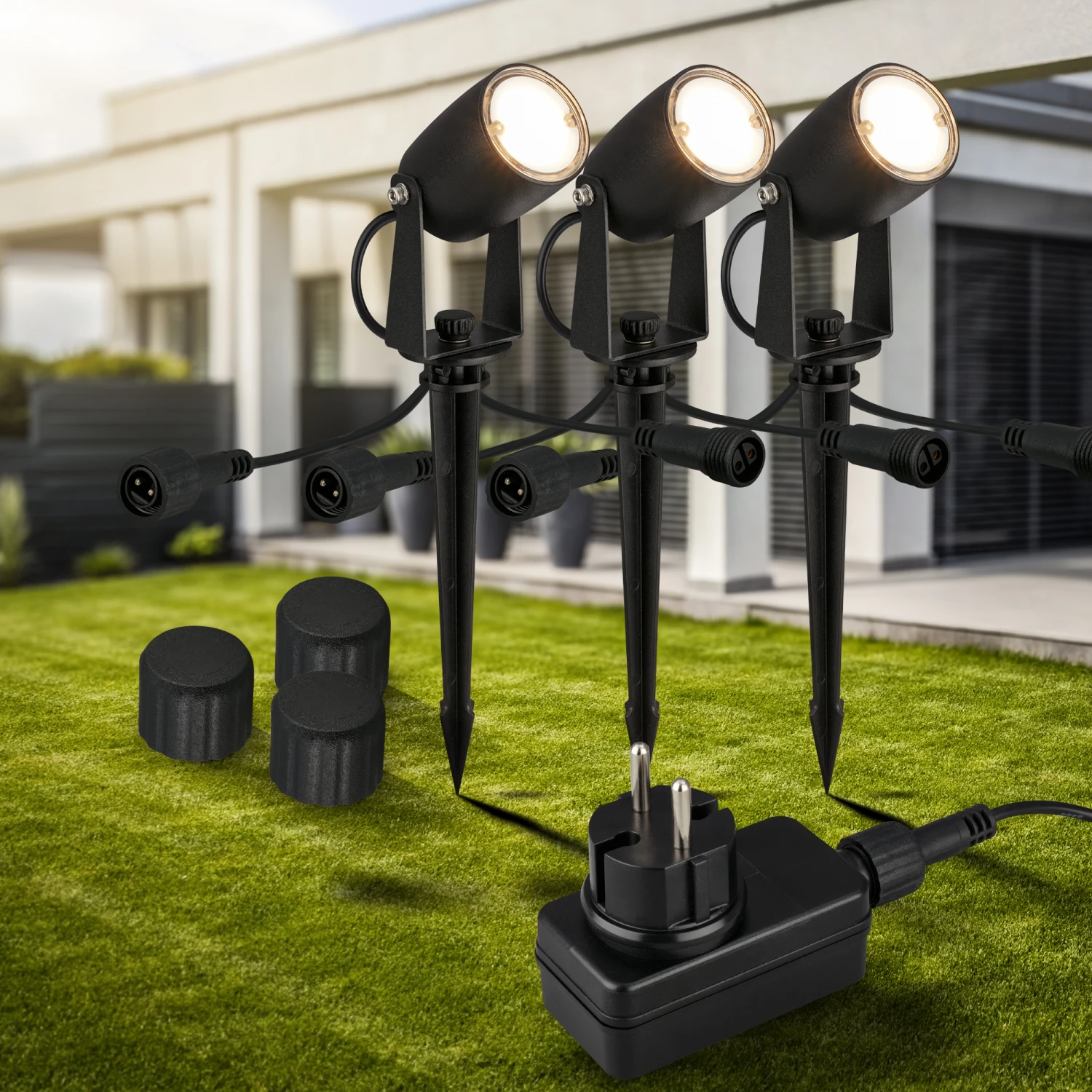 CONNECT TO SHINE Starterset Iris Mit 3er Set LED Wegeleuchten, IP65 9 CONNECT TO SHINE Starterset Iris Mit 3er Set LED Wegeleuchten, IP65 – Bild 9